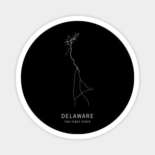 Delaware State Road Map Magnet